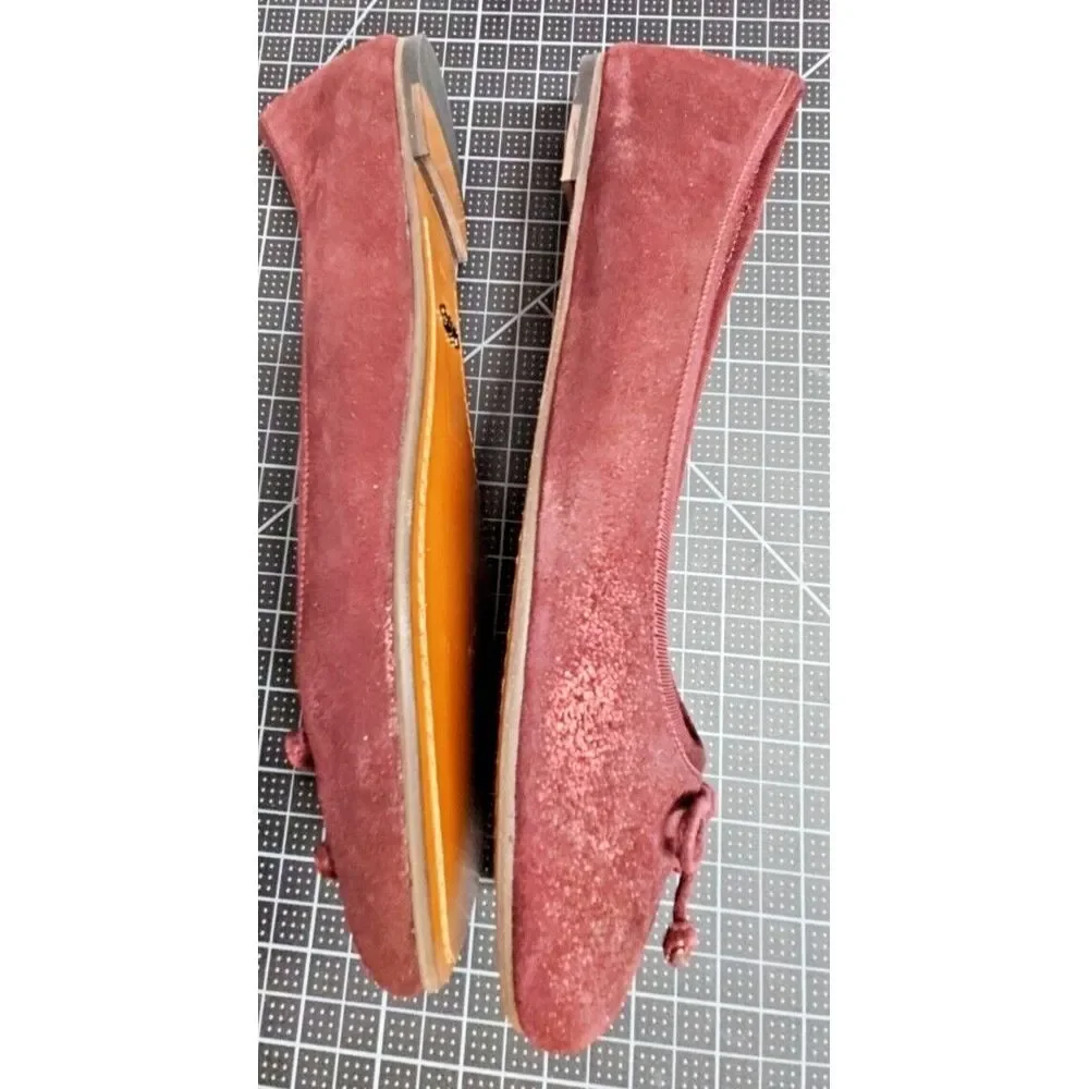 Coach Lola Ballet Bordeaux Suede shoes woman Sz US 9.5 M‎